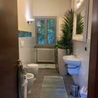 Badezimmer Chalet Mirandum in Piemont